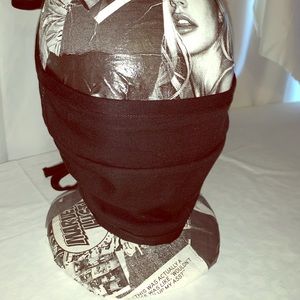 100% cotton twill black medical style face mask